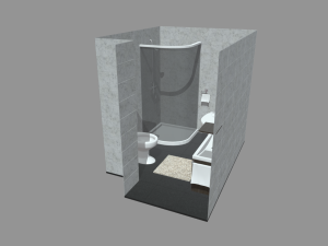 Bathroom 01 Modello 3D