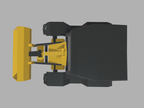 Low Poly Compact Loader 01 3D 모델