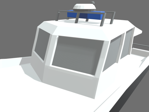 Low Poly Police Boat 01 Model 3D