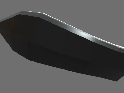 Barco policial de baja poli 01 Modelo 3D