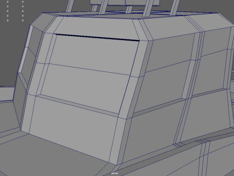 Barco policial de baja poli 01 Modelo 3D