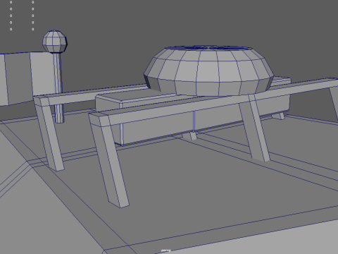 Low Poly Police Boat 01 Model 3D