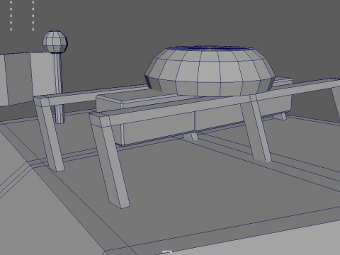 Barco policial de baja poli 01 Modelo 3D