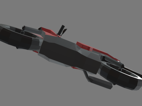 Low Poly Motorbike 04 3D 模型