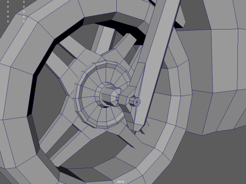Low Poly Motorbike 04 3D 模型