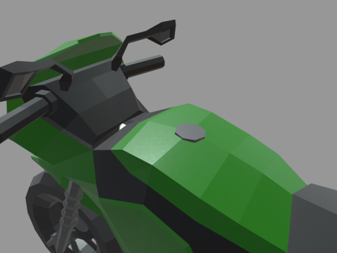 Low Poly Motorbike 05 3Dモデル