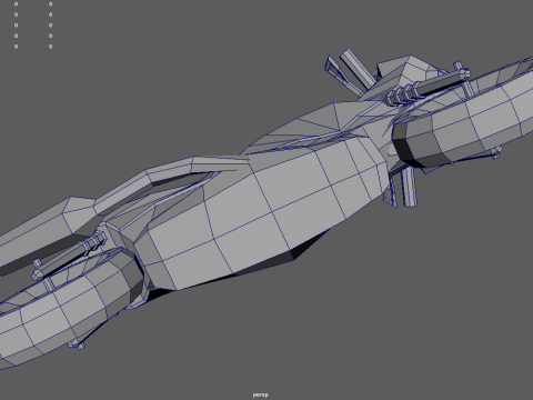 Low Poly Motorbike 05 3Dモデル