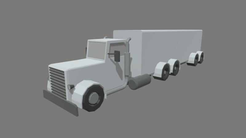Low Poly Truck 04 3Dモデル .c4d .max .obj .3ds .fbx .stl .blend 