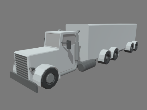Low Poly Truck 04 Modello 3D