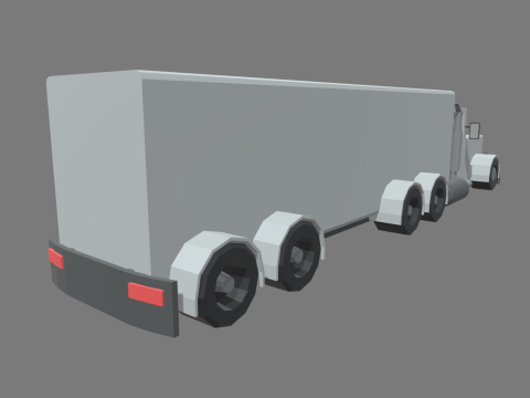 Low Poly Truck 04 3Dモデル
