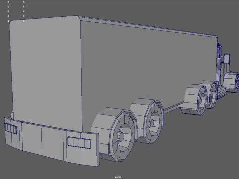 Low Poly Truck 04 3D Model
