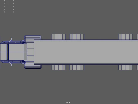 Low Poly Truck 04 3D Model