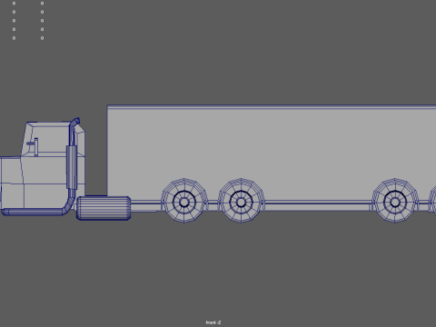 Low Poly Truck 04 3Dモデル
