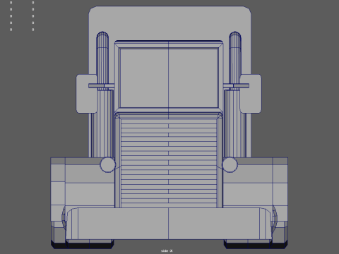 Low Poly Truck 04 3Dモデル
