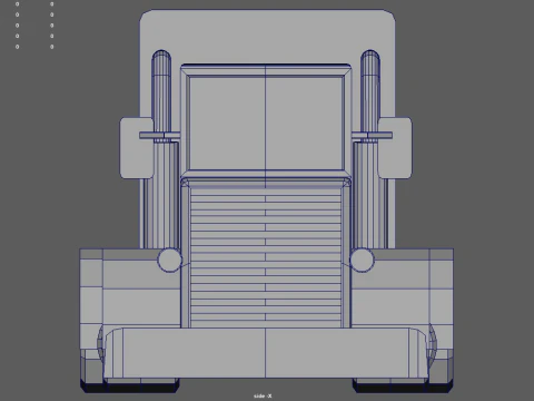 Low Poly Truck 04 3D Model