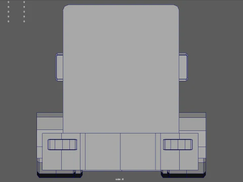 Low Poly Truck 04 3D Model