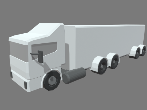 Low Poly Truck 05 Modello 3D