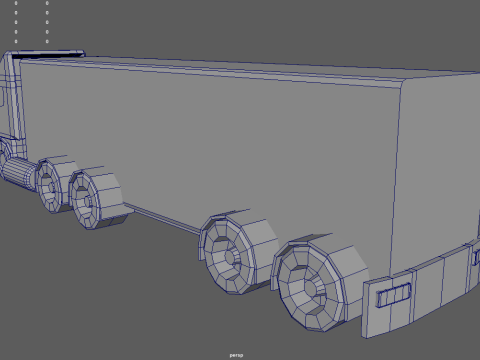 Low Poly Truck 05 3D Model