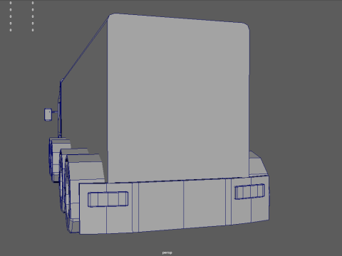 Low Poly Truck 05 3D Model