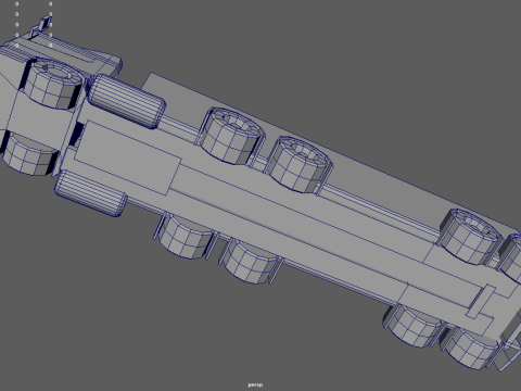 Low Poly Truck 05 3D Model