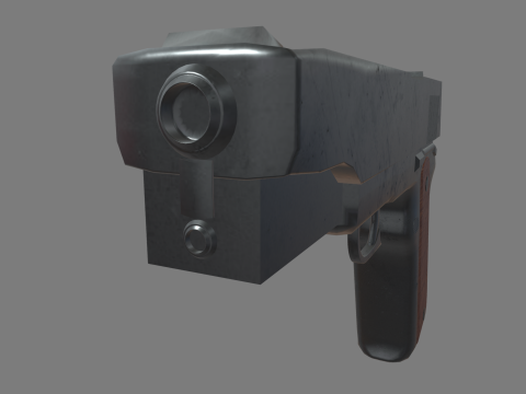 Low Poly Pistol 01 Modelo 3D