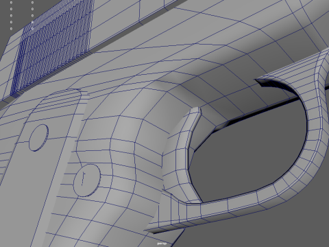 Low Poly Pistol 01 Modelo 3D