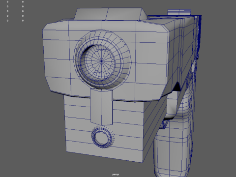 Low Poly Pistol 01 Modelo 3D