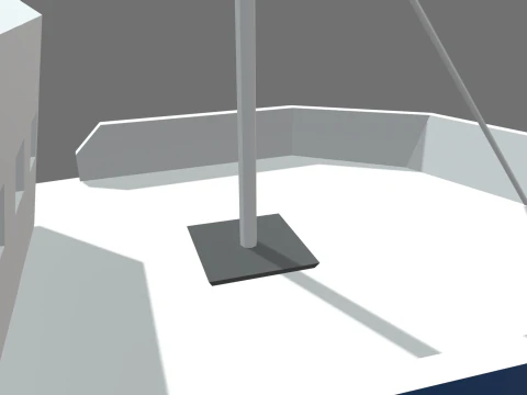 Low Poly Fishing Boat 01 3D Model