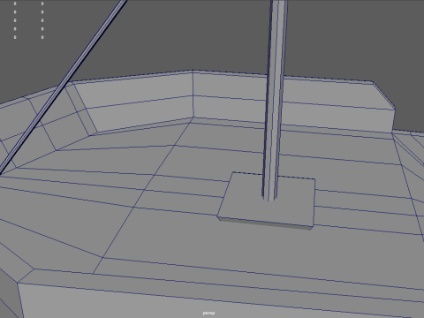 Low Poly Fishing Boat 01 3D 模型