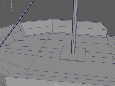 Low Poly Fishing Boat 01 3D Model