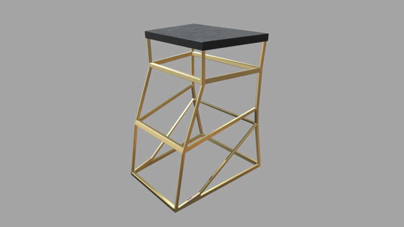 Modern Luxury Stool 01 3D Model .c4d .max .obj .3ds .fbx .stl .blend 