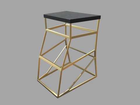 Sgabello moderno di lusso 01 Modello 3D