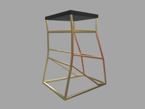 Modern Luxury Stool 01 3D Model