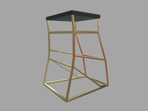 Modern Luxury Stool 01 3D Model