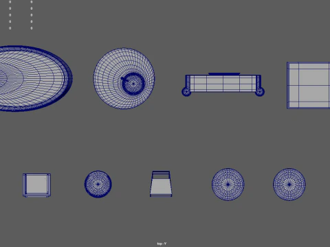 Modern Luxury Furniture Pack 01 3D Model