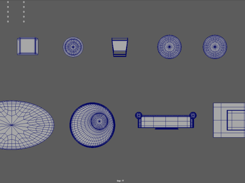 Modern Luxury Furniture Pack 01 Modelo 3D