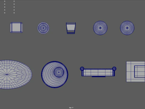 Modern Luxury Furniture Pack 01 3D Model