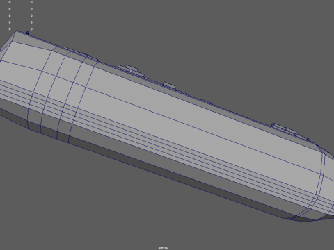 Low Poly Cargo Ship 01 3Dモデル