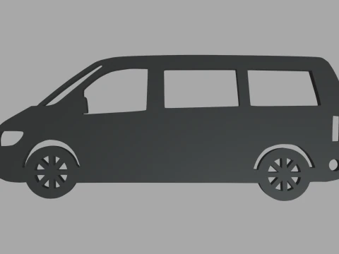 Mercedes Benz W638 Vito Schl&uuml;sselanh&auml;nger 3D Druckmodell