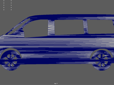 Mercedes Benz W638 Vito Key Ring Model do druku 3D