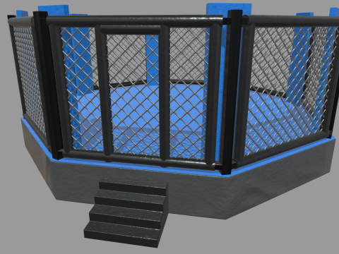 Octagon MMA 3D मॉडल
