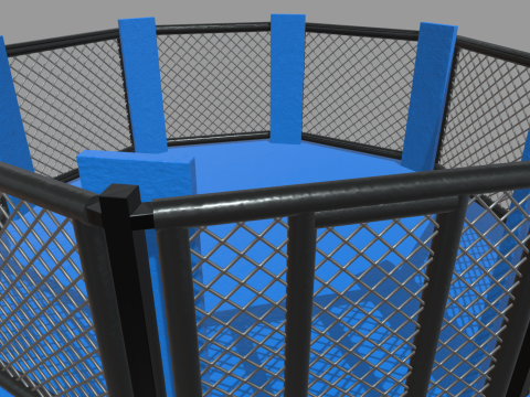 Octagon MMA 3D मॉडल