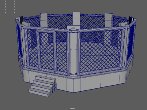 Octagon MMA 3D मॉडल