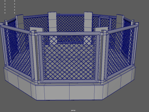 Octagon MMA 3D मॉडल