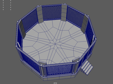 Octagon MMA 3D मॉडल