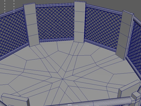 Octagon MMA 3D मॉडल