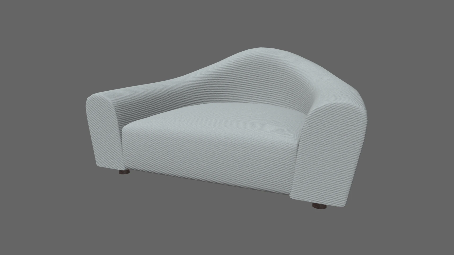 Gebogenes Sofa 3D Modell .c4d .max .obj .3ds .fbx .stl .blend 