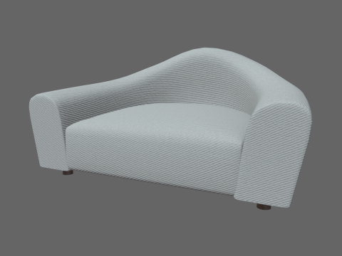 Curved Sofa Model 3D