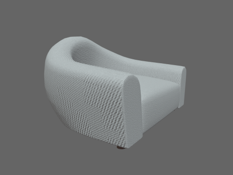 Curved Sofa Modelo 3D
