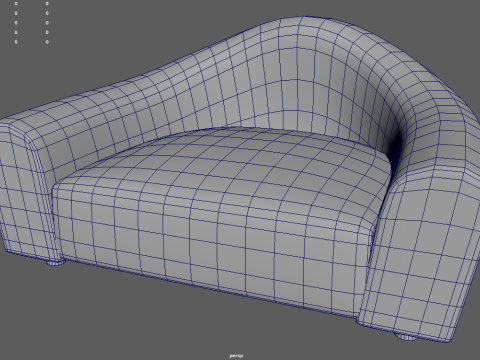 Curved Sofa Modelo 3D